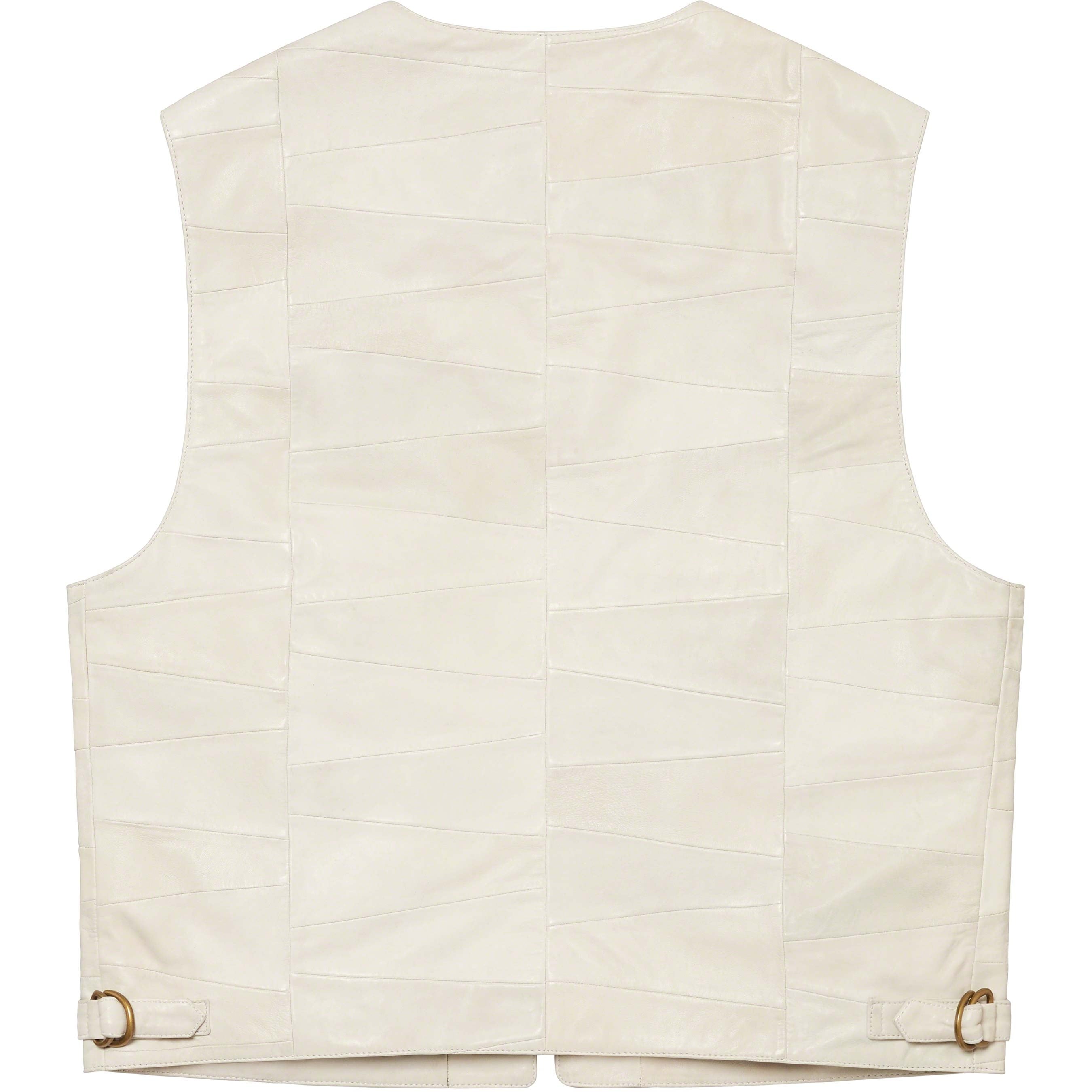 Patchwork Leather Cargo Vest view 6